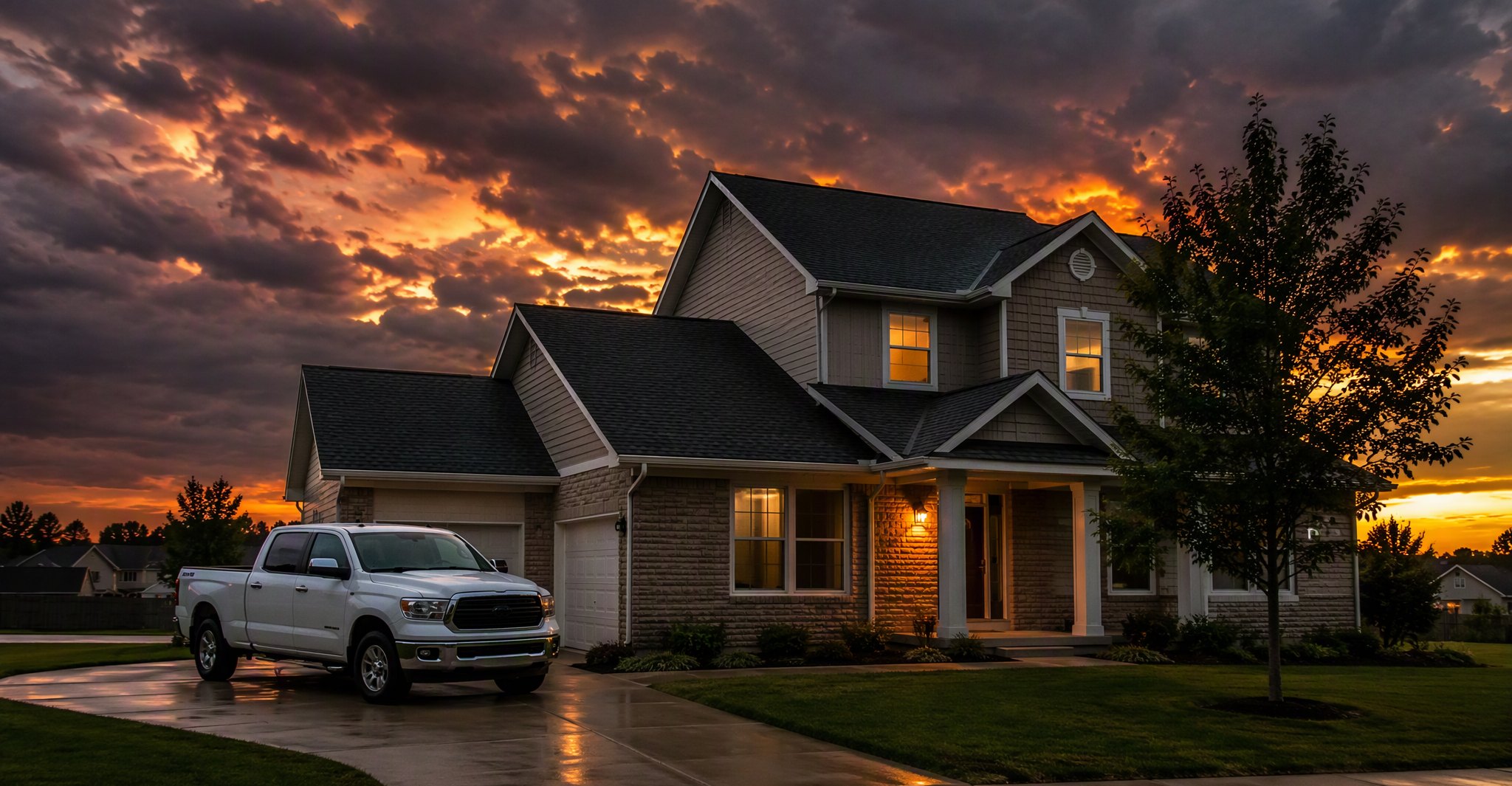 Akron roof replacement on an Ohio home